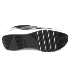 Tamaris Pantofi dama sport fermoar siret alb negru ID2386-NG