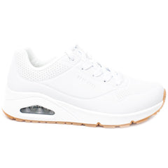 Skechers Pantofi dama sport 73690 alb cu talpa alba alb ID2403-ALB