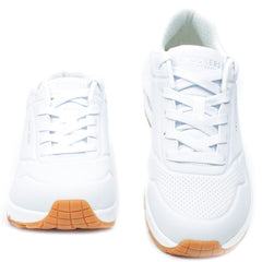 Skechers Pantofi dama sport 73690 alb cu talpa alba alb ID2403-ALB