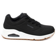 Skechers Pantofi dama sport 73690 negru cu talpa alba negru ID2403-NG
