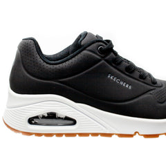 Skechers Pantofi dama sport 73690 negru cu talpa alba negru ID2403-NG