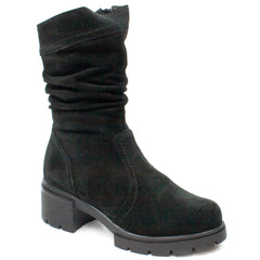 Catali Shoes Ghete dama 212809SP negru velur ID2711-NGV