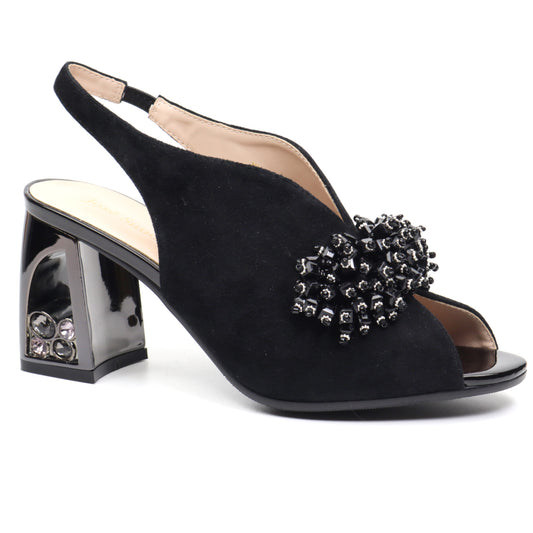 Jose Simon Sandale dama elegante 815 2 negru velur ID3063-NGV