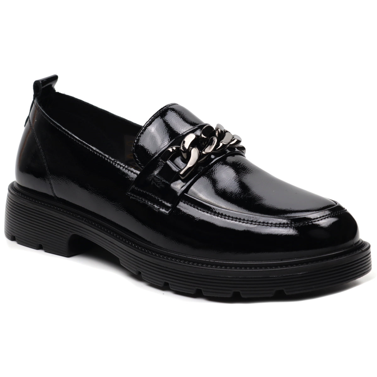 Pass Collection Pantofi dama X4X400008A 01 L negru lac ID3082-NGL