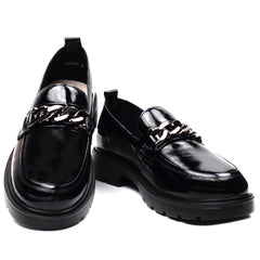 Pass Collection Pantofi dama X4X400008A 01 L negru lac ID3082-NGL