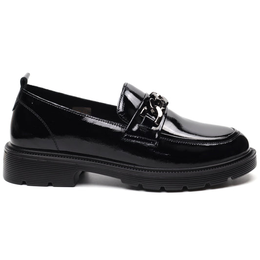 Pass Collection Pantofi dama X4X400008A 01 L negru lac ID3082-NGL