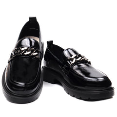 Pass Collection Pantofi dama X4X400008A 01 L negru lac ID3082-NGL