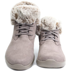 Skechers Ghete dama Plush Dreams 144042 taupe velur ID3128-TPEV