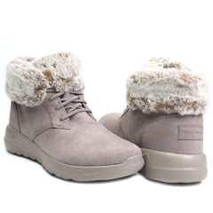 Skechers Ghete dama Plush Dreams 144042 taupe velur ID3128-TPEV