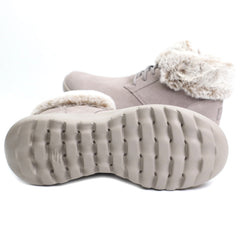Skechers Ghete dama Plush Dreams 144042 taupe velur ID3128-TPEV