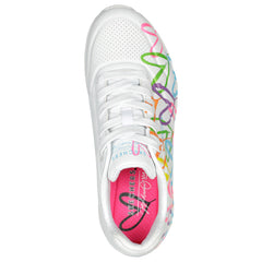 Skechers Pantofi dama sport UNO HIGHLIGHT LOVE 177981 WHITE/MULTICOLOUR ID3264-WMLT
