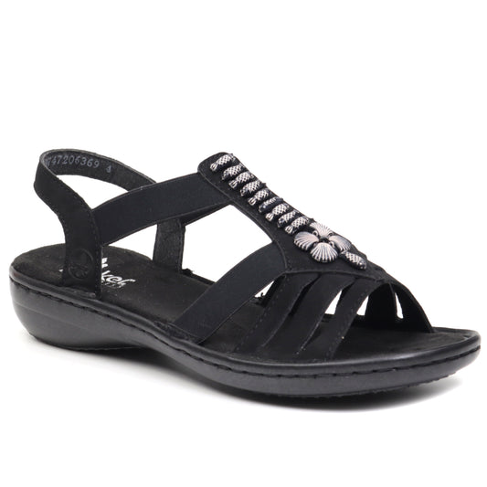 Rieker Sandale dama 60806 00 negru ID3330-NG