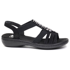 Rieker Sandale dama 60806 00 negru ID3330-NG