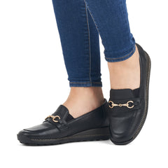 Rieker Pantofi dama Lugano/Turin 44285 00 negru ID3566-NG