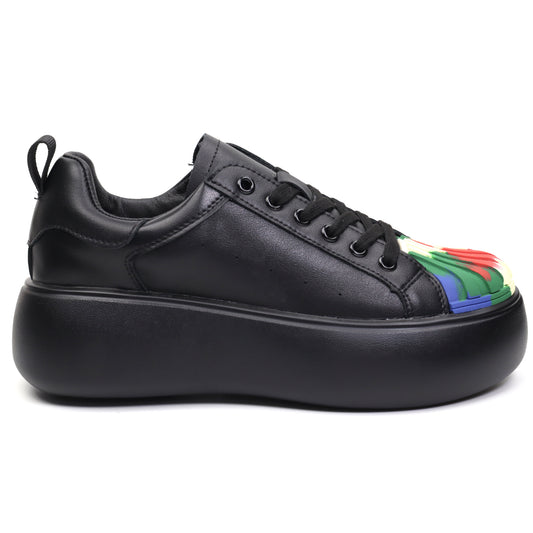 Franco Gerardo Pantofi dama 88135 negru+multicolor ID3607-NG.MCL