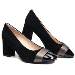 Epica Pantofi dama JGFH9107 717 L2 I negru velur ID3640-NGV