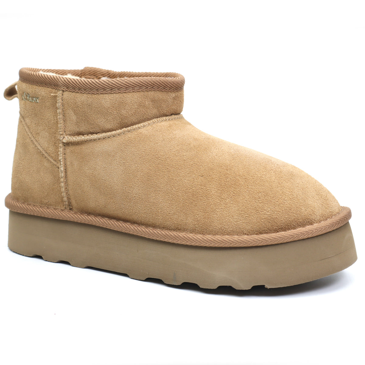 s.Oliver Ghete dama stil UGG 5 26352 41 cognac velur ID3644-CGNV