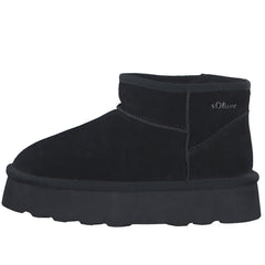 s.Oliver Ghete dama stil UGG 5 26352 41 negru velur ID3644-NGV