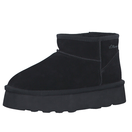 s.Oliver Ghete dama stil UGG 5 26352 41 negru velur ID3644-NGV