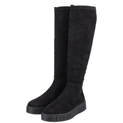 Rieker Cizme dama stretch cu velur W1080 00 negru velur ID3659-NGV