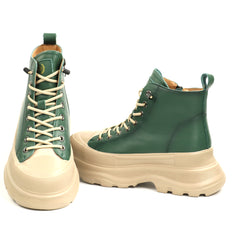 Franco Gerardo Ghete dama piele naturala 66081 verde ID3732-VRD