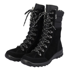 Rieker Ghete dama L7101 00 negru velur ID3768-NGV