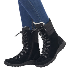 Rieker Ghete dama L7101 00 negru velur ID3768-NGV
