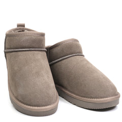 Energy Ghete dama scurte I1200 taupe velur ID3773-TPEV
