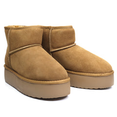 Energy Ghete dama talpa groasa I1251 camel velur ID3788-CMLV