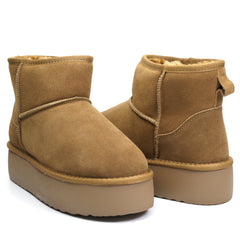 Energy Ghete dama talpa groasa I1251 camel velur ID3788-CMLV