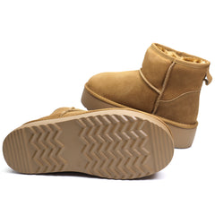 Energy Ghete dama talpa groasa I1251 camel velur ID3788-CMLV