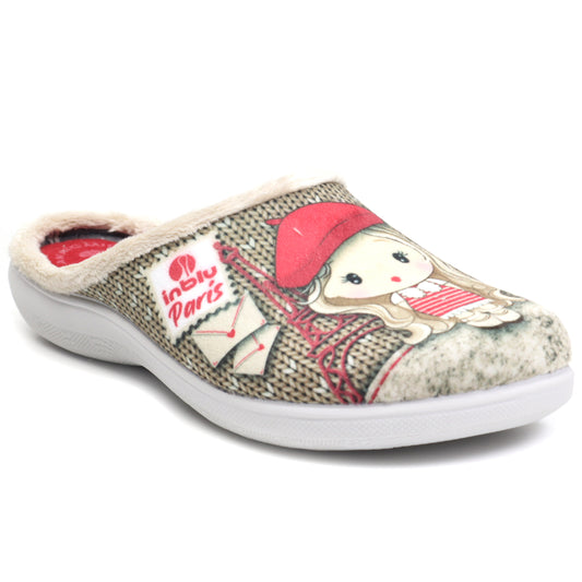 Inblu Papuci casa dama EC92 bej ID3794-BEJ