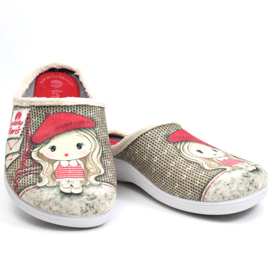 Inblu Papuci casa dama EC92 bej ID3794-BEJ