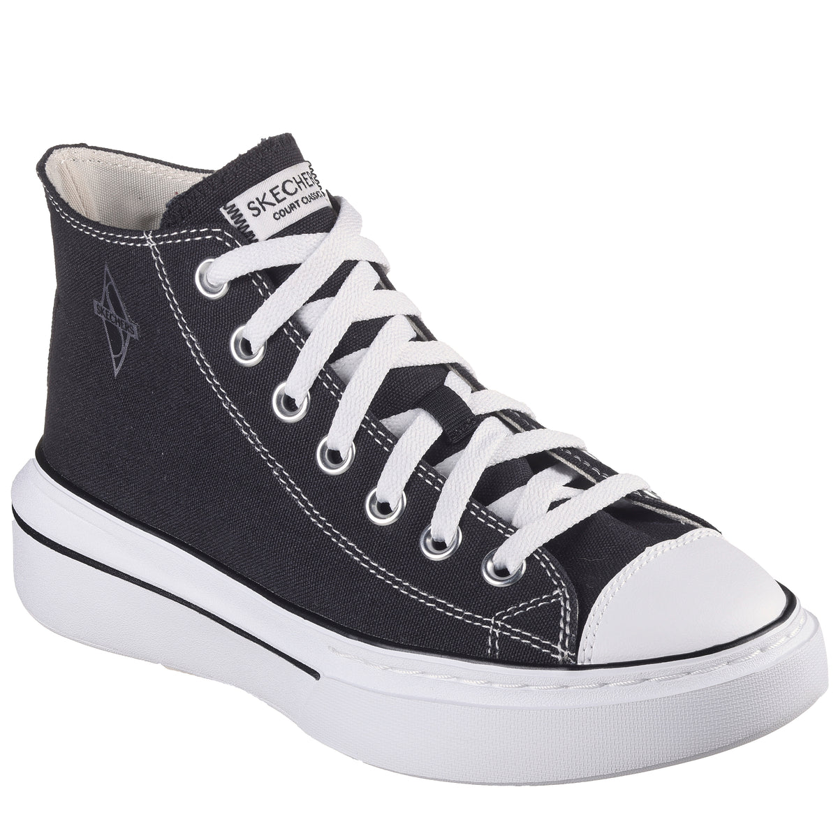 Skechers Bascheti dama sport CORDOVA CLASSIC   TOP TIER 185063 BKW ID3800-BKW