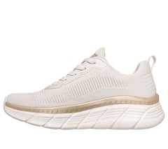 Skechers Pantofi dama sport BOBS B FLEX HI 117385 WHITE/GOLD ID3801-WHGD
