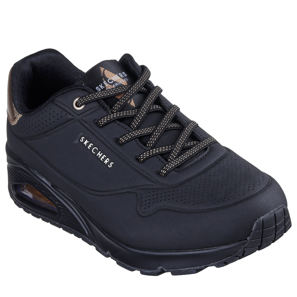 Skechers Pantofi dama sport UNO SHIMMER AWAY 155196 BBK ID3812-BBK