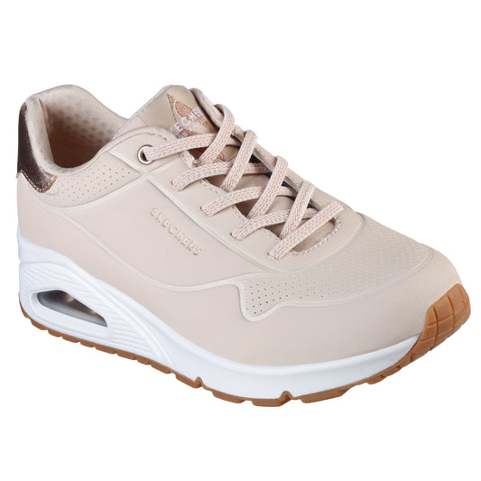 Skechers Pantofi dama sport UNO SHIMMER AWAY 155196 NATURAL ID3812-NAT