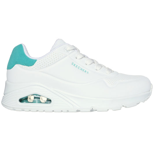 Skechers Pantofi dama sport UNO POP BACK 177092 WHITE/MINT ID3909-WMNT