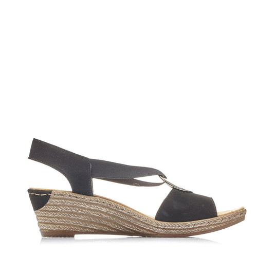 Rieker Sandale dama 624H6 00 negru ID3917-NG