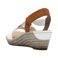 Rieker Sandale dama 624H6 81 alb ID3933-ALB