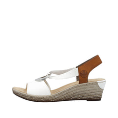 Rieker Sandale dama 624H6 81 alb ID3933-ALB