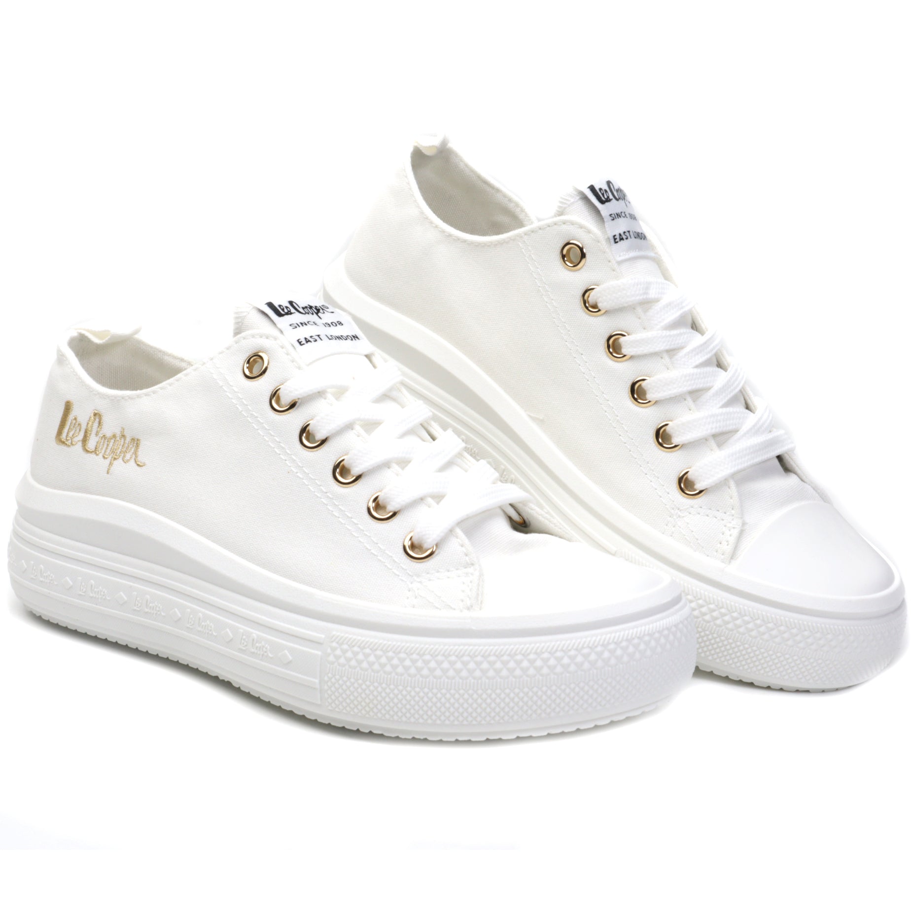 Lee Cooper Tenisi dama LCW 24 44 2462L WHITE/GOLD ID3989-WHGD