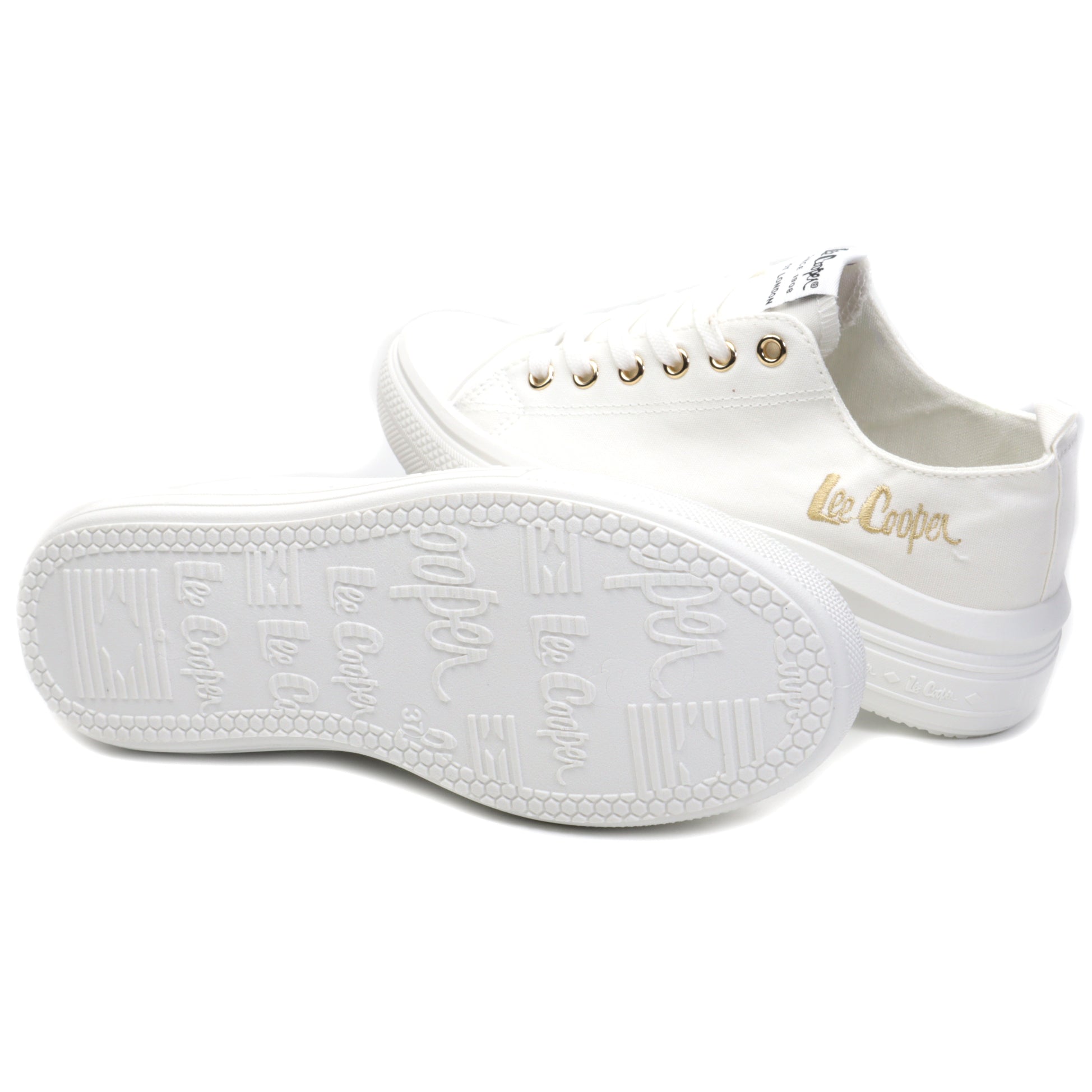 Lee Cooper Tenisi dama LCW 24 44 2462L WHITE/GOLD ID3989-WHGD