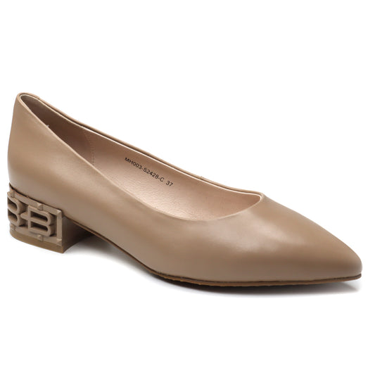 Feeling Pantofi dama piele naturala  MH003 S2428 C bej ID4010-BEJ