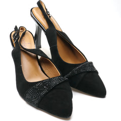 Feeling Pantofi dama decupati piele naturala H220 8390 negru ID4013-NG