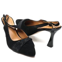 Feeling Pantofi dama decupati piele naturala H220 8390 negru ID4013-NG