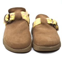 JEEP Papuci dama JL41610A cognac velur ID4084-CGNV