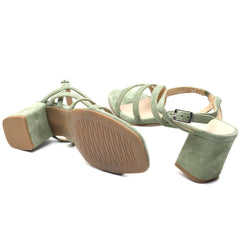 Intermoda Sandale dama 12546185 vernil velur ID4092-VERV
