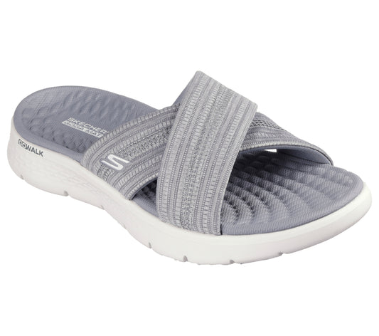 Skechers Papuci dama GO WALK FLEX SANDAL IMPRESS 141420 GRAY ID4099-GRY