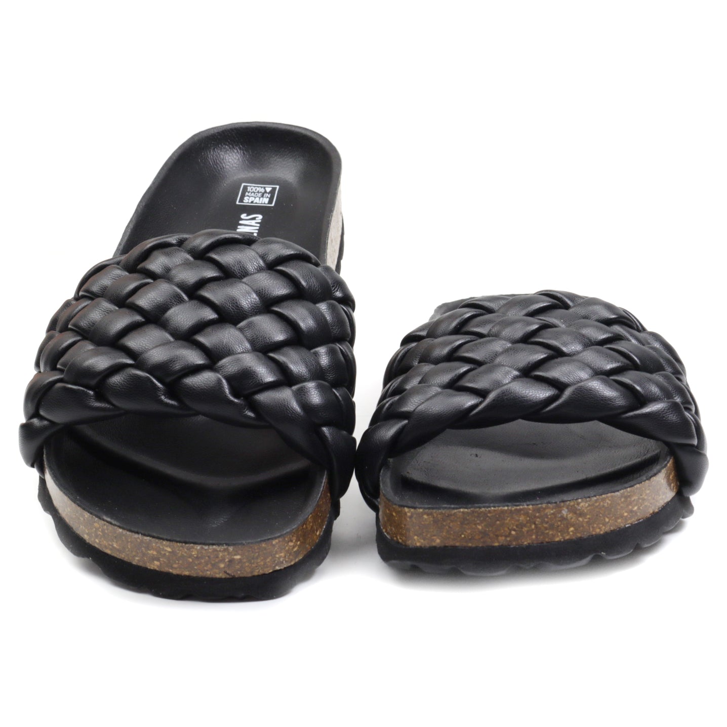 Verbenas Papuci dama RICA TRENZA SOFT negru ID4113-NG